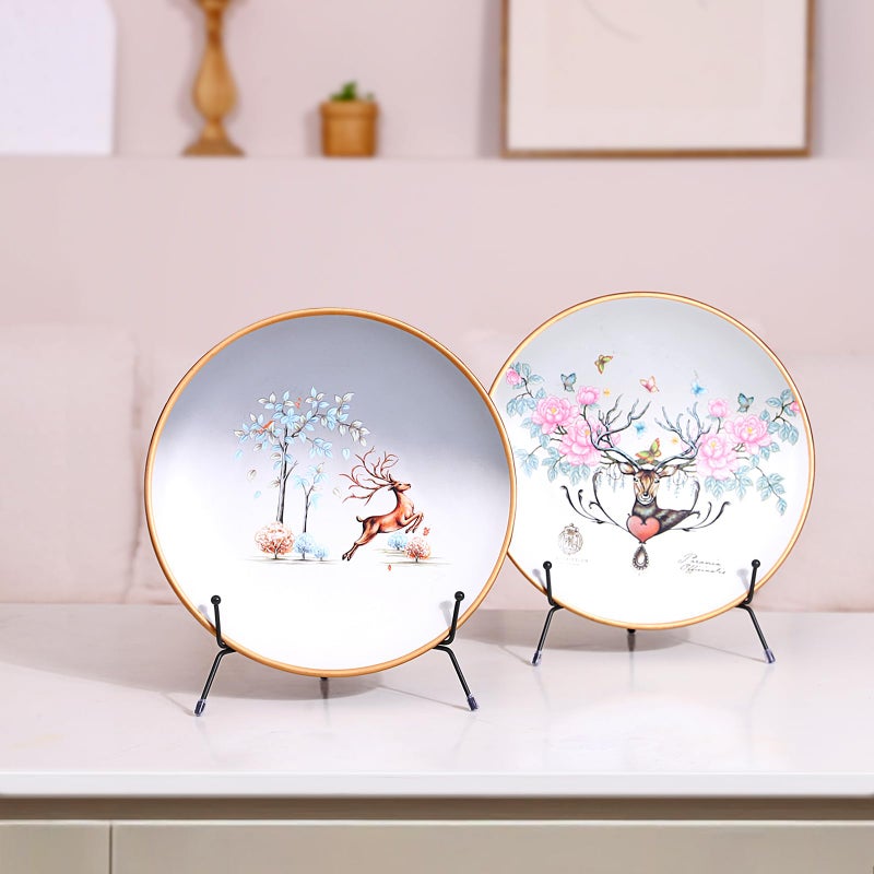 Fasunry 2-Pack Upgraded Anti-Slip Plate Stands for Display, 10 Inch Decorative Iron Plate Holders, Easel, Frame, Book, Card, Plaque, Picture Display Stands - Image 4